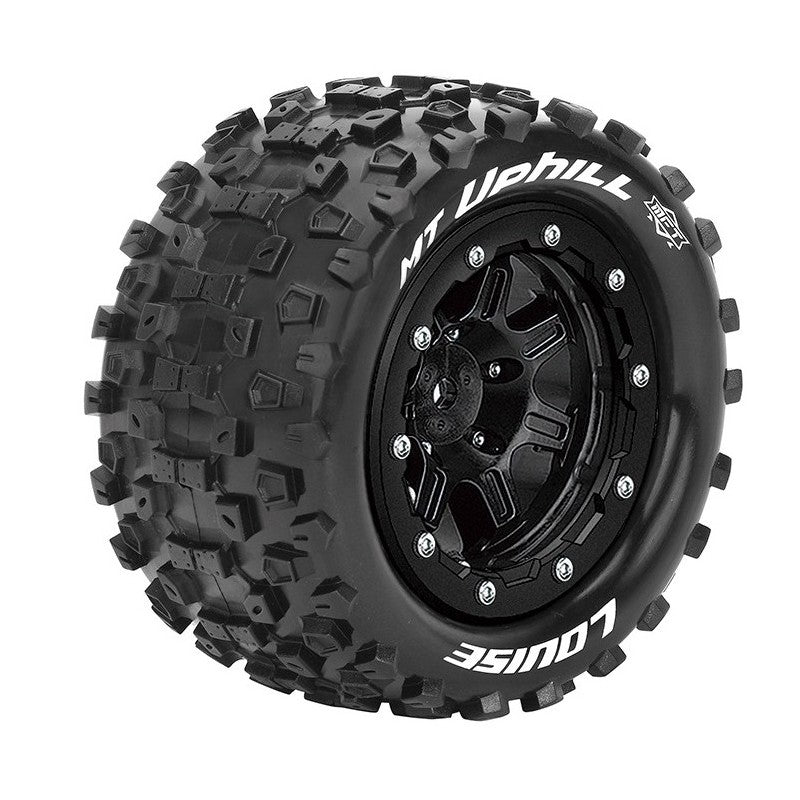 Louise R/C MT-Uphill Sport MFT Belted Tires Bead-Lock 2.8" 17mm Hex 1/2" Offset Pair for Traxxas MAXX / MAXX V2