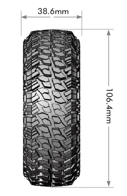 Louise R/C CR-Griffin 1/10 1.9" Crawler Class 1 Tires Super Soft Unmounted Pair