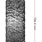 Louise R/C CR-Mallet 1/10 1.9" Crawler Class 1 Tires Mounted 12mm Hex Super Soft Black Rim Pair