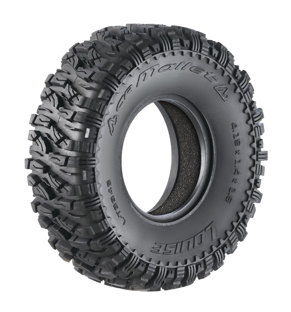 Louise R/C CR-Mallet 1/10 1.0" Crawler Class 1 Tires Super Soft 7mm Hex Pair