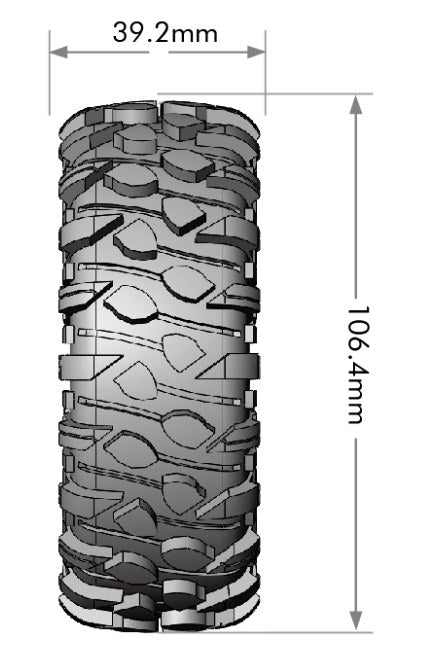 Louise R/C CR-Rowdy 1/10 1.9" Crawler Class 1 Tires Super Soft Unmounted Pair