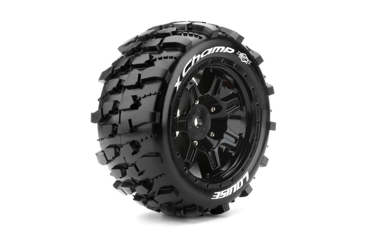 Louise R/C MFT X-Champ Belted Monster Truck Tires Mounted 24mm Hex Pair for Arrma Kraton 8S