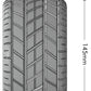 Louise R/C MT-Rocket Speed 1/8 Monster Truck Belted Tires Mounted Low Profile 17mm Hex 0" & 1/2" Offset Pair