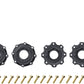 Louise R/C MT-Rocket Speed 1/8 Monster Truck Belted Tires Mounted Low Profile 17mm Hex 0" & 1/2" Offset Pair