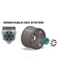 Louise R/C MT-Mallet Speed 1/8 Monster Truck Belted Tires Mounted Low Profile 17mm Hex 0" & 1/2" Offset Pair