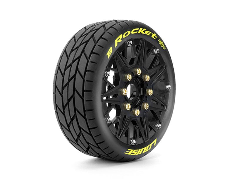 Louise R/C MFT B-Rocket 1/8 Buggy Tires Soft, 17mm Hex, 0" & 1/2" Offset (2)