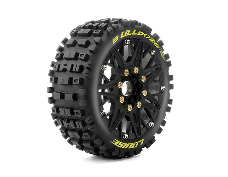 Louise R/C MFT B-Ulldoze 1/8 Buggy Tires Soft, 17mm Hex, 0" & 1/2" Offset (2)