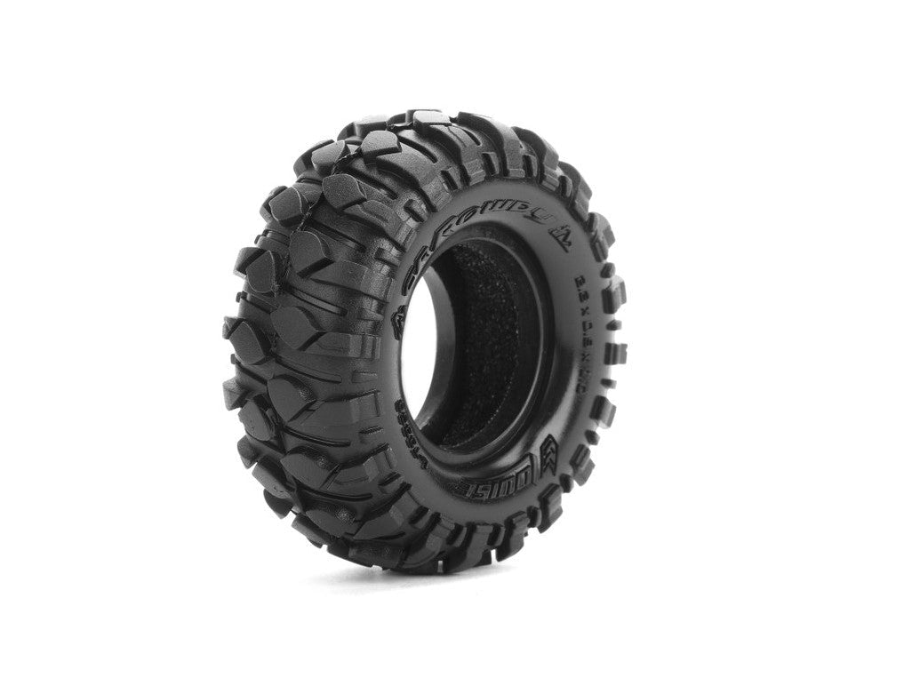 Louise R/C CR-Mallet 1.0" Crawler Tires Super Soft Unmounted Pair for 1/18 and 1/24 Scale Crawlers