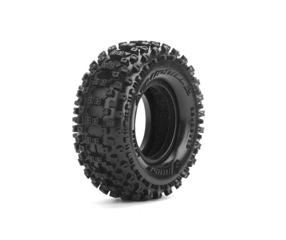 Louise R/C CR-Uphill 1.0" Crawler Tires Super Soft Unmounted Pair for 1/18 and 1/24 Scale Crawlers