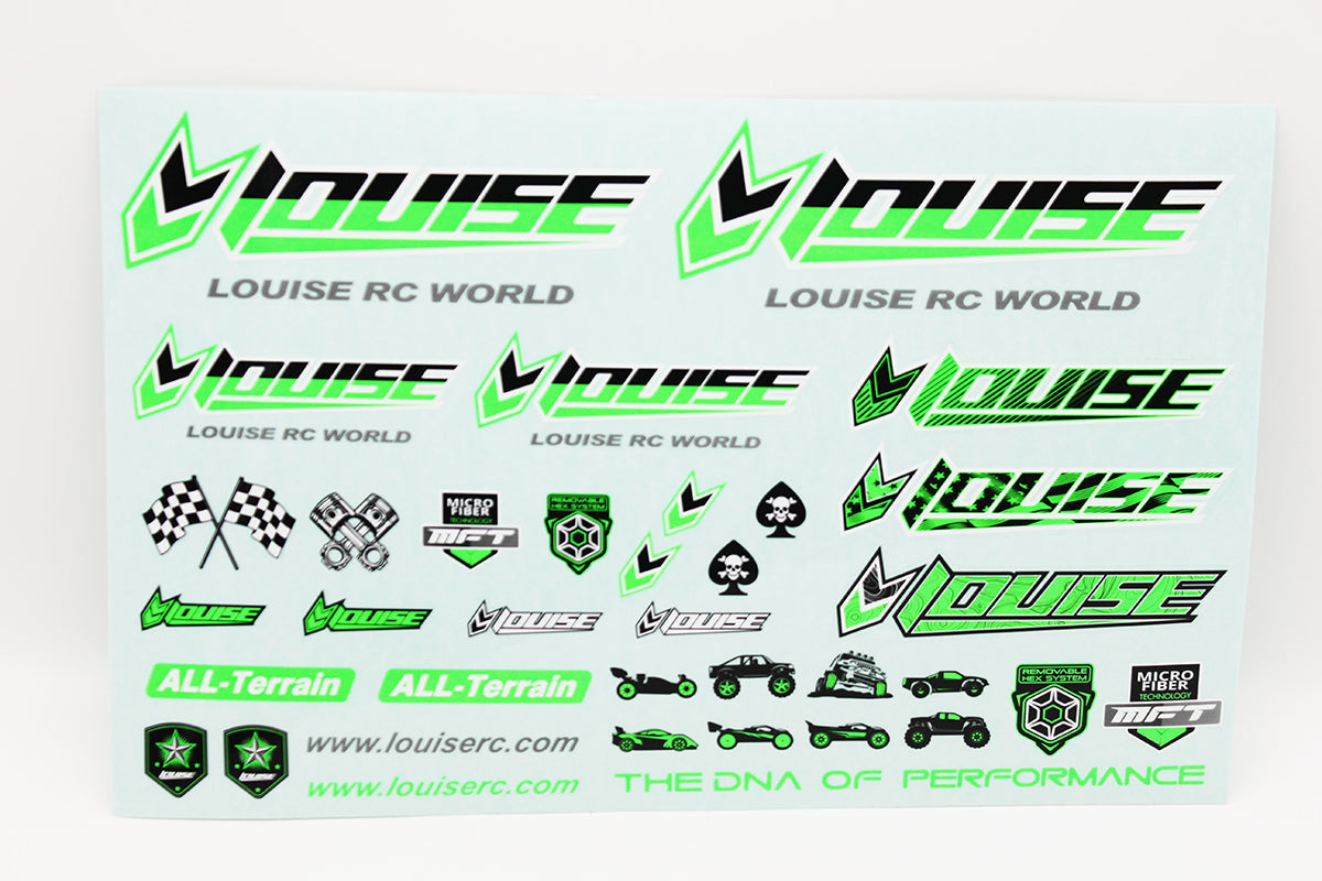 Louise R/C Sticker Sheet - Green