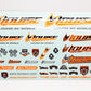 Louise R/C Sticker Sheet - Orange