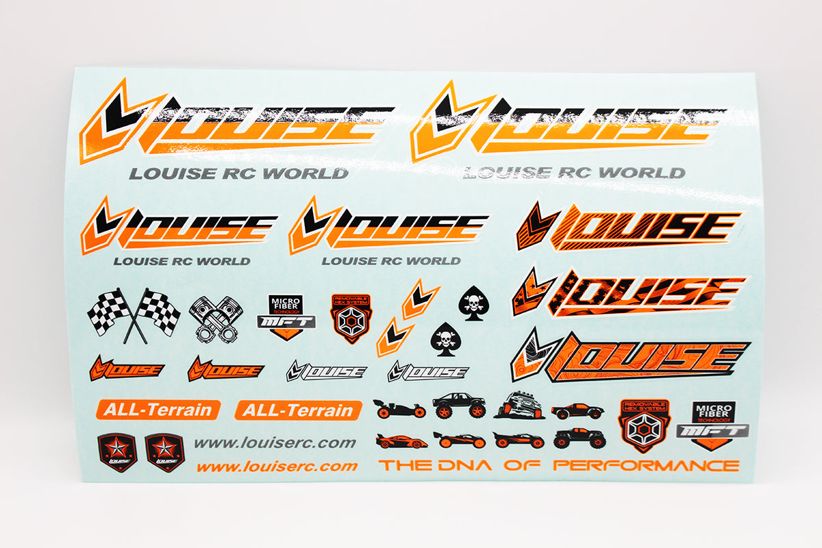 Louise R/C Sticker Sheet - Orange