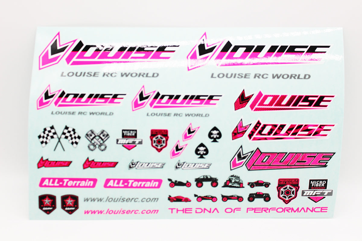 Louise R/C Sticker Sheet - Pink