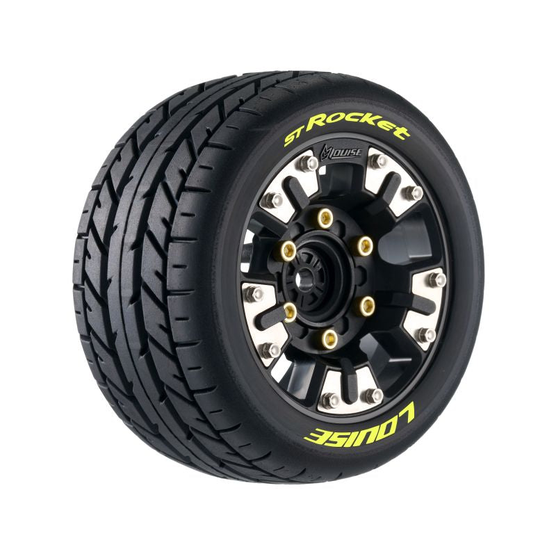 Louise R/C ST-Rocket 1/10 Stadium Truck Soft Mounted Tires, Removable Hex (12/14/17mm)