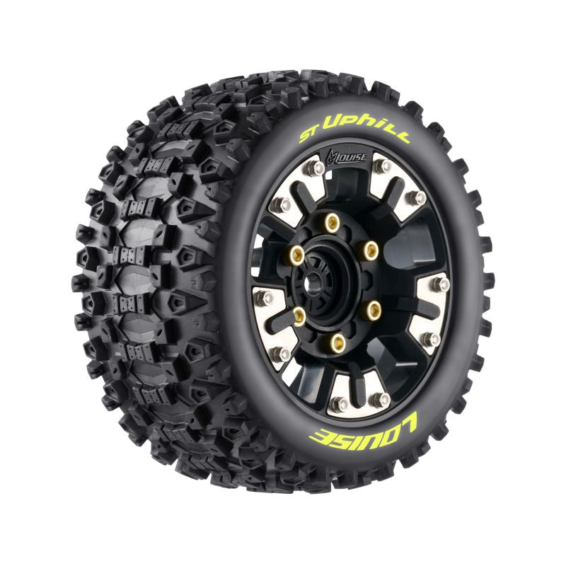 Louise R/C ST-Uphill 1/10 Stadium Truck Soft Mounted Tires, Removable Hex (12/14/17mm)