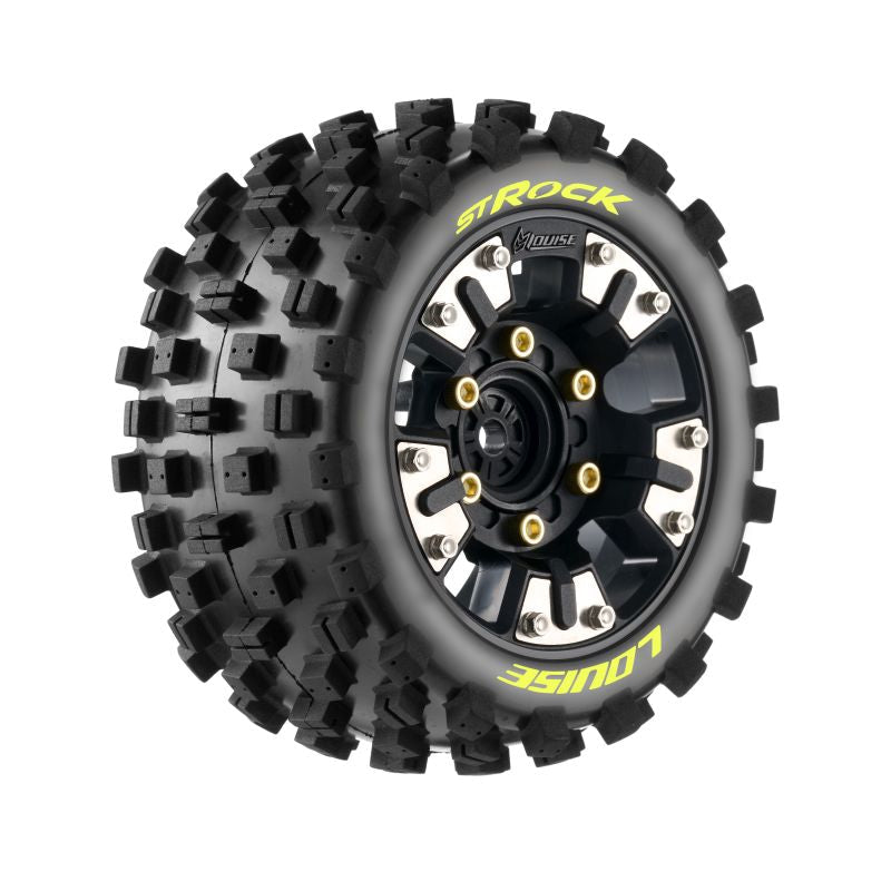 Louise R/C ST-Rock 1/10 Stadium Truck Soft Mounted Tires, Removable Hex (12/14/17mm)