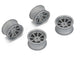 Louise R/C 8-Spoke Gray Wheels +4mm Offset for LMX