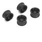 Louise R/C 8-Spoke Black Wheels +4mm Offset for LMX