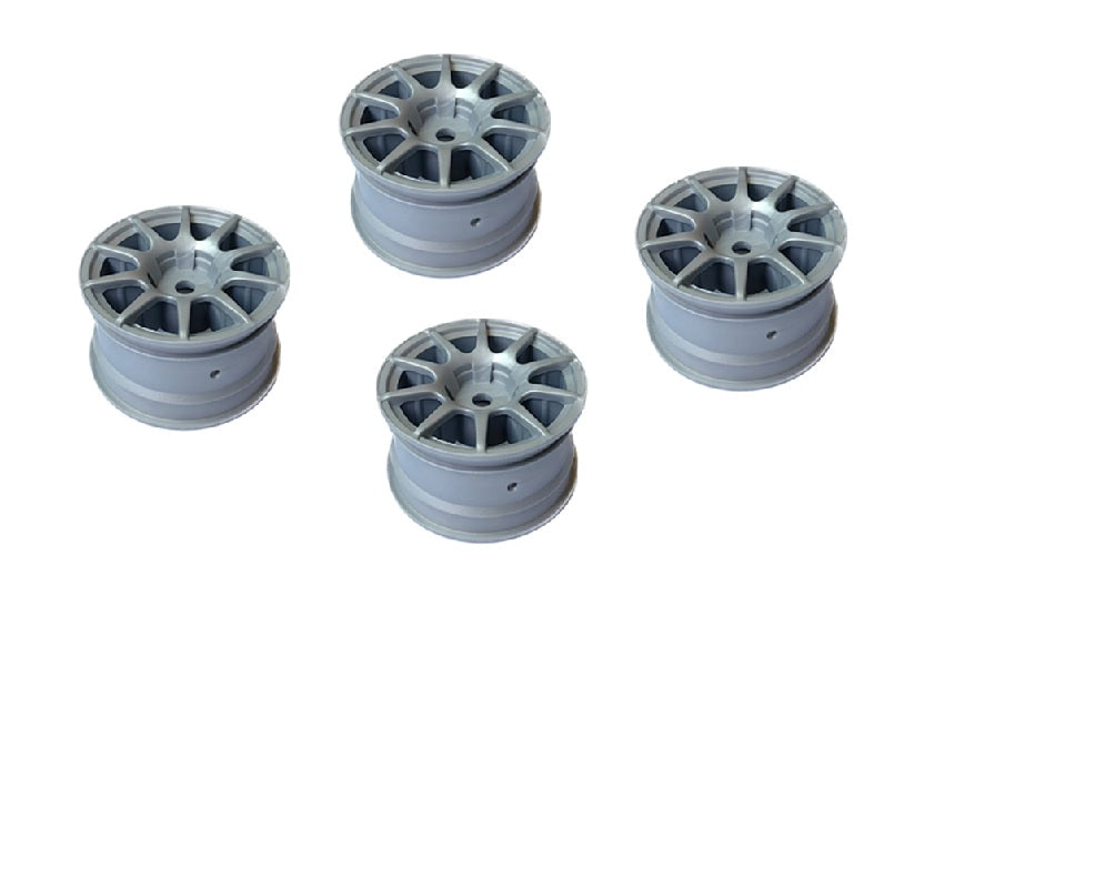 Louise R/C 10-Spoke Gray Wheels +1mm Offset for LMX