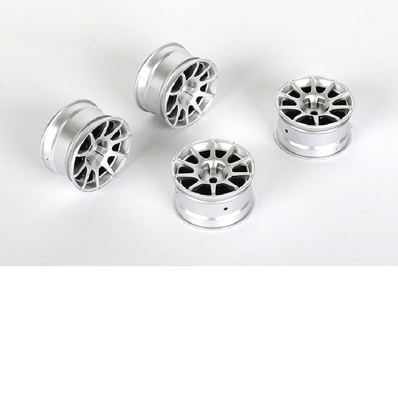 Louise R/C 10-Spoke Silver Wheels +4mm Offset for LMX