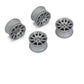 Louise R/C 10-Spoke Gray Wheels +4mm Offset for LMX
