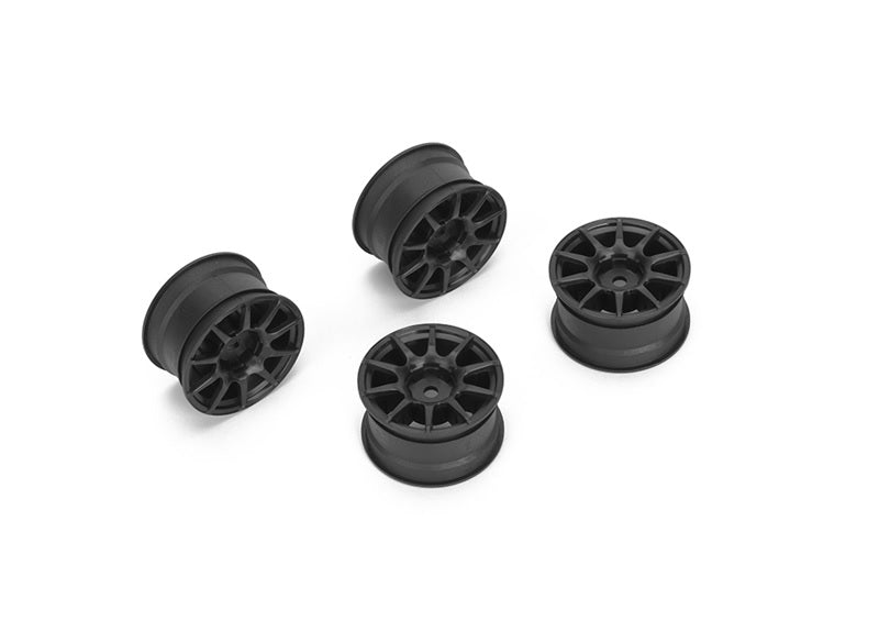 Louise R/C 10-Spoke Black Wheels +1mm Offset for LMX