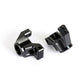 Louise R/C Aluminum Rear Hubs Black (2pcs) for LMX