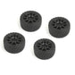 Louise R/C Rally Tires on 10-Spoke Black Wheels +1mm (4pcs) for LMX