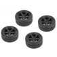 Louise R/C 1/10 Tires on 5-Spoke Black Wheels 26mm for LDX Drift, LRX Rally, LTX Touring