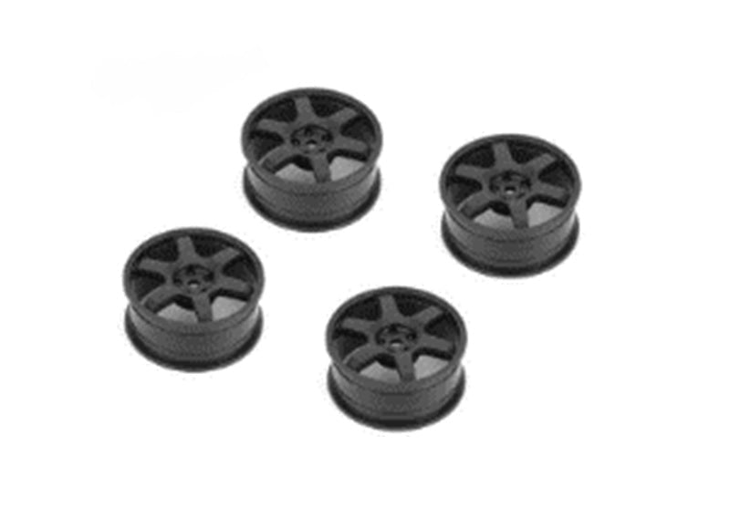 Louise R/C 6-Spoke Black Wheels 24mm, ET-0mm for LDX Drift, LRX Rally, LTX Touring