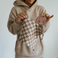100% Muslin Lovey - Rosewood Checker
