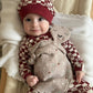 100% Muslin Lovey - Rosewood Checker