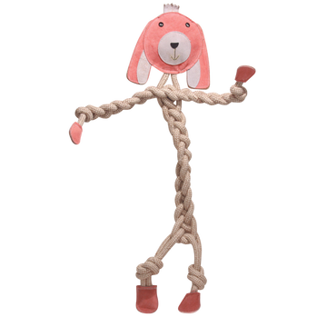 Bitsy Bunny Natural Rope Knottie® Dog Toy, Large (9mm rope diameter)