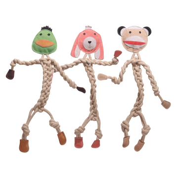 Natural Rope Knottie® Dog Toys, 3 Pack, XL (16mm rope diameter)