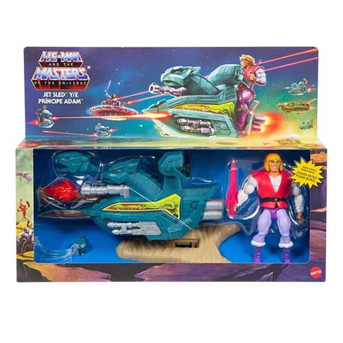 Masters of the Universe Origins 5.5" Sky Sled and Prince Adam