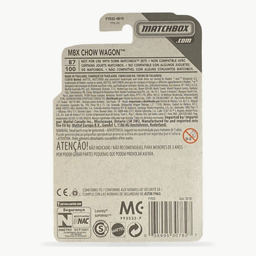 Matchbox MBX Chow Wagon | Service Series 9/20