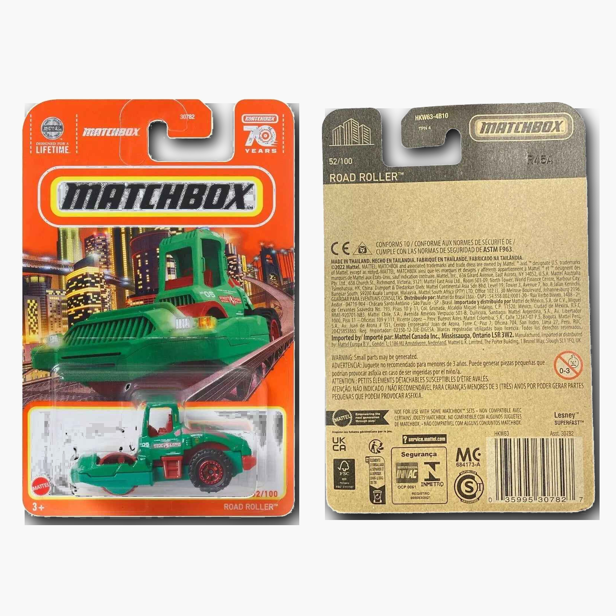 Matchbox Road Roller | Matchbox 70 Years Series 52/100