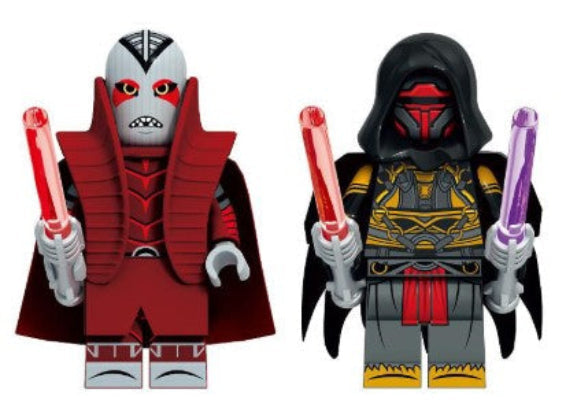 Galactic Legends Custom Minifig Set (2-Pack) – Sith Lord & Jedi Master