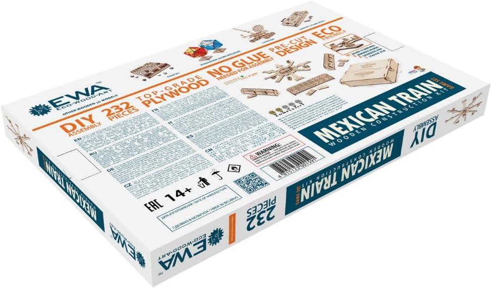 Mexican Train Dominoes — Wooden Board Game, 232 Pieces