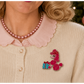 Mimi Loves Christmas Brooch by Miss Fluff x Lipstick & Chrome