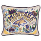Montana State University Collegiate Embroidered Pillow by CatStudio