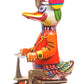 Shan Duck On Bike Tin Toy 8' Classic Collectible Wind-Up W/ Moving Knees & Pedals