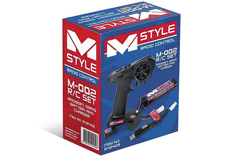 HPI Racing MStyle R/C System – 2.4GHz Radio, Servo, Battery & Charger Bundle