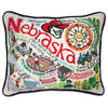Nebraska, University of Collegiate Embroidered Pillow by CatStudio