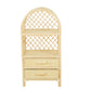 Boho Rattan Kids Bookshelf & Toy Storage | Montessori Doll Shelf – Eco-Friendly Nursery & Playroom Furniture