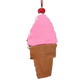 Claydough Ice Cream Ornament - Strawberry