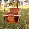 Premium Outdoor High Back Baby & Toddler Swing- Nutmeg