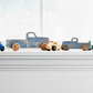 Montessori Educational Small Blue Wooden Pickup Truck for Toddlers 1–3 | Eco-Friendly Maple Wood Toy | Made in the USA 🇺🇸