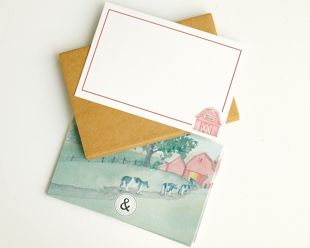 On The Farm Notecard Set
