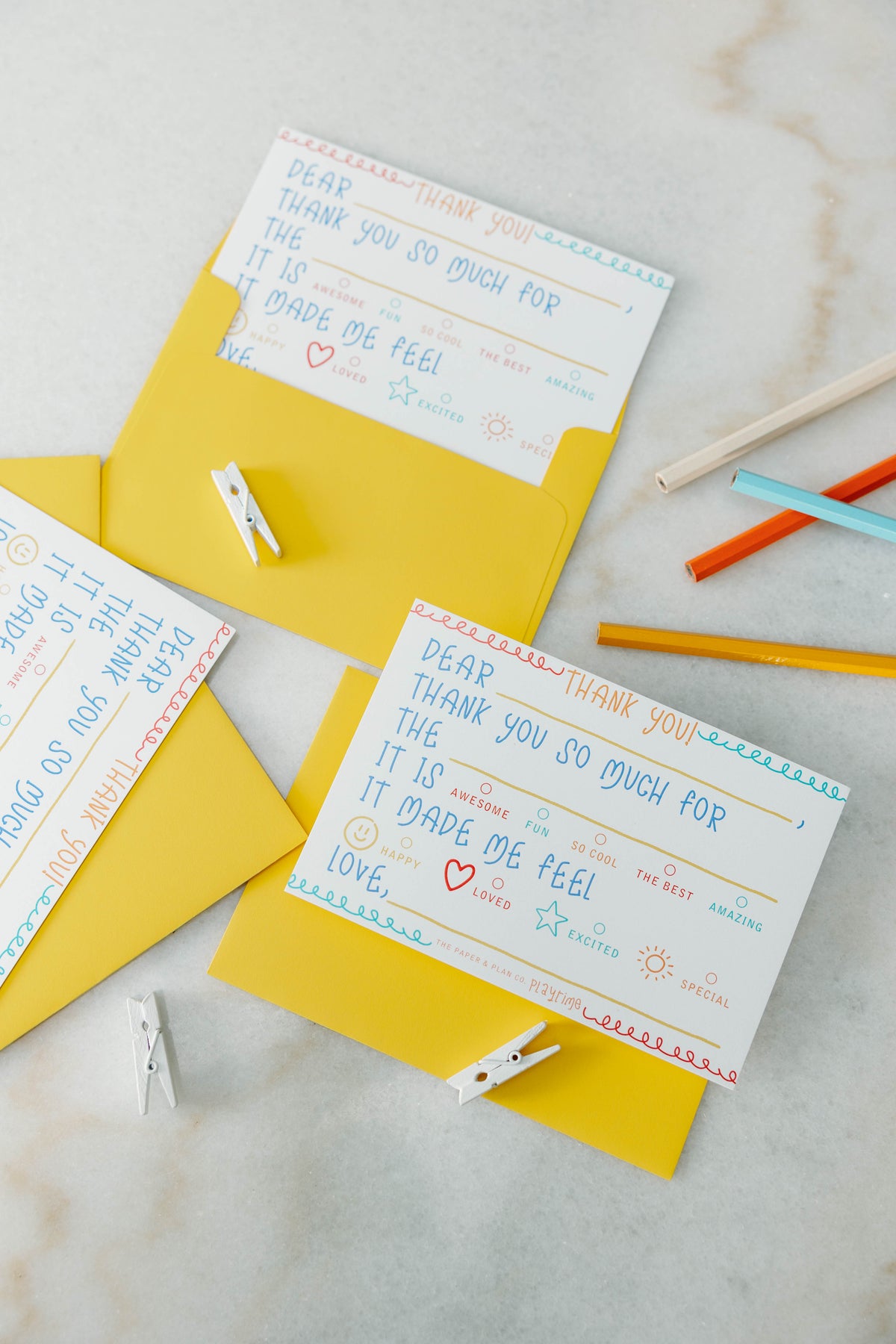 Playtime Pad® Kids Thank You Notecard Set